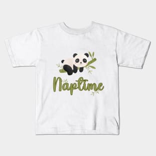 Panda Sweet Naptime Cute Kids T-Shirt